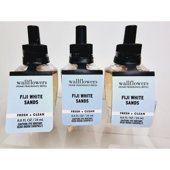FIJI WHITE SANDS 3 Bath Body Works Wallflower PlugIn Bulb Refill New